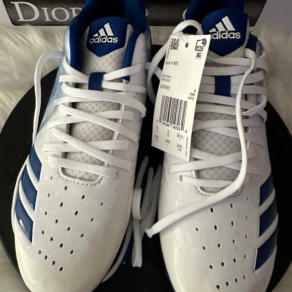 NWT Adidas Icon 4 MD Baseball Cleats - Sz 6.5 - Picture 2 of 12